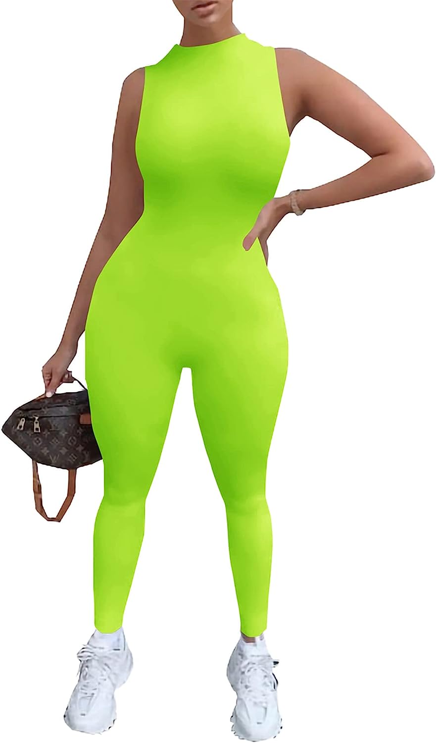 Women's Stretchy Tank Slim Fit Romper Jumpsuit CD483