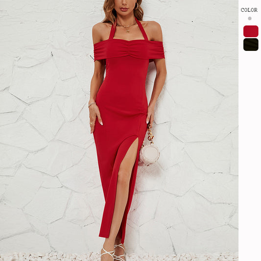 Women's Sexy Split Over Knee Dress CD575