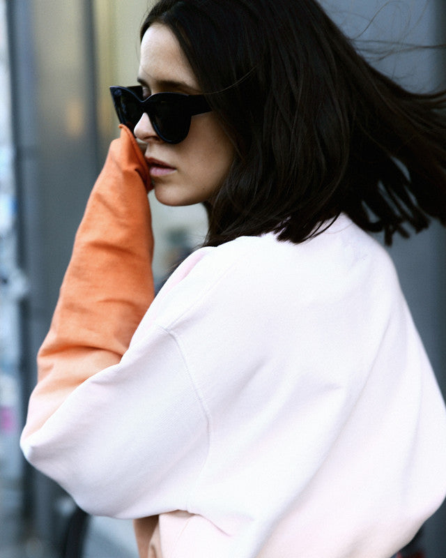 Long Sleeve Dyed Printed Round Neck Loose Sweater CD384