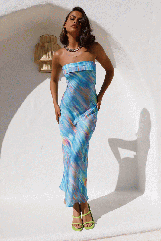 Printed Sleeveless Sleeveless Sexy Dress CD318