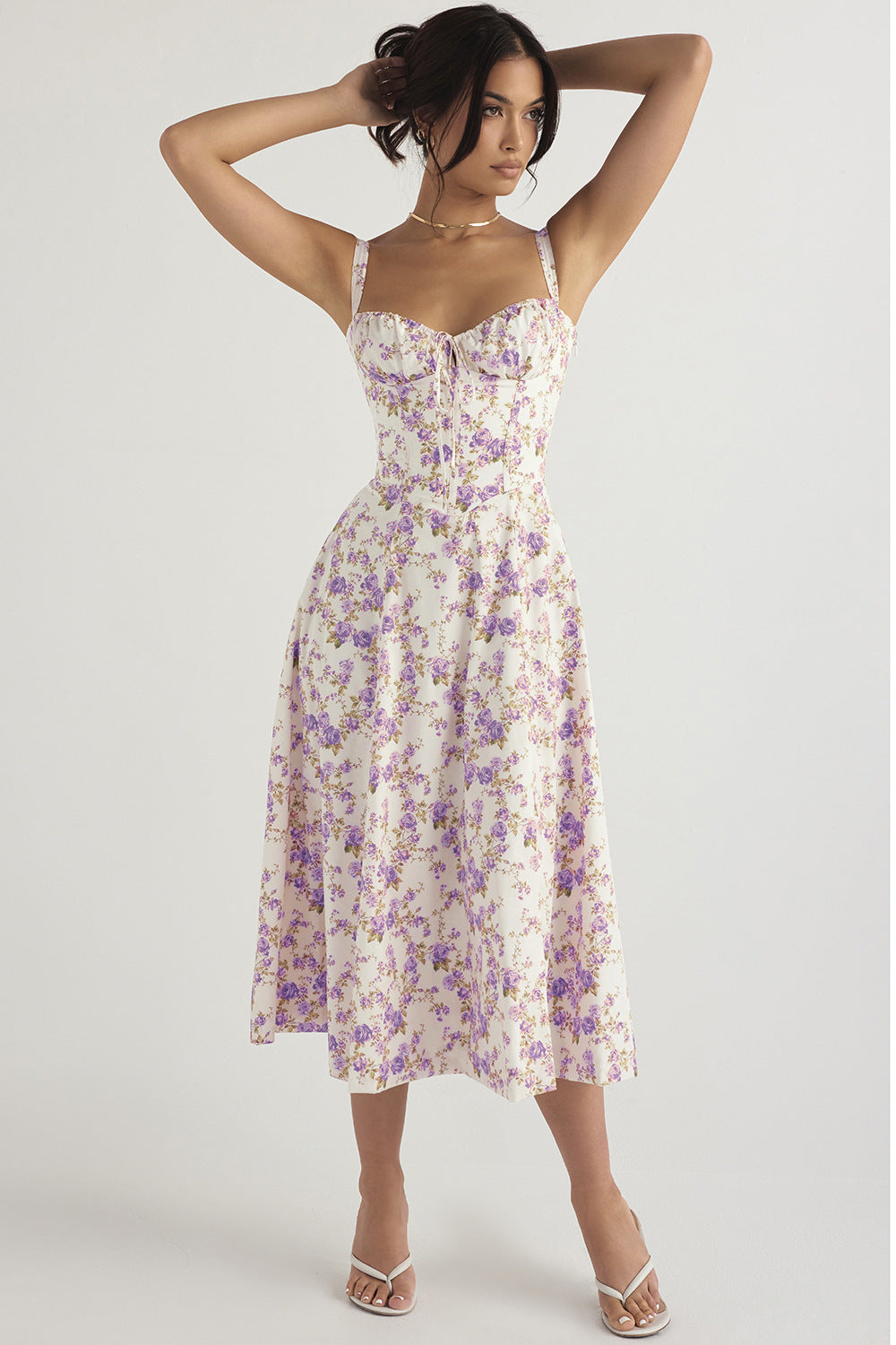 Women's Low-cut Suspender Waist Dress CD592