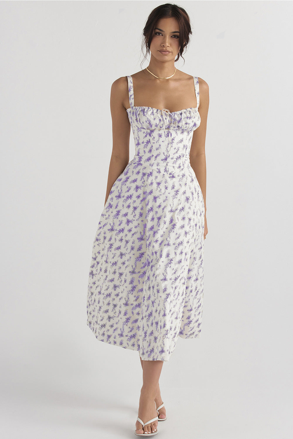 Women's Low-cut Suspender Waist Dress CD592