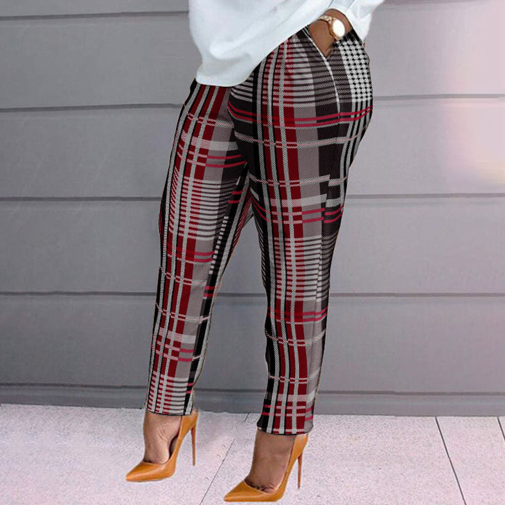 Fashion-print Long-sleeved Loose Casual Suit for Women CD603