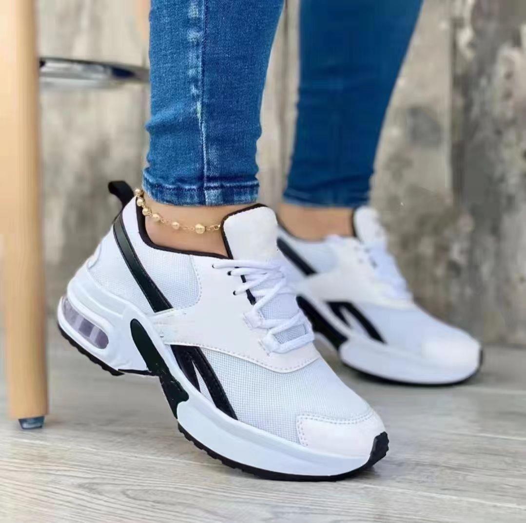 Women's Thick Sole Mesh Colored Sports Sneaker CD507