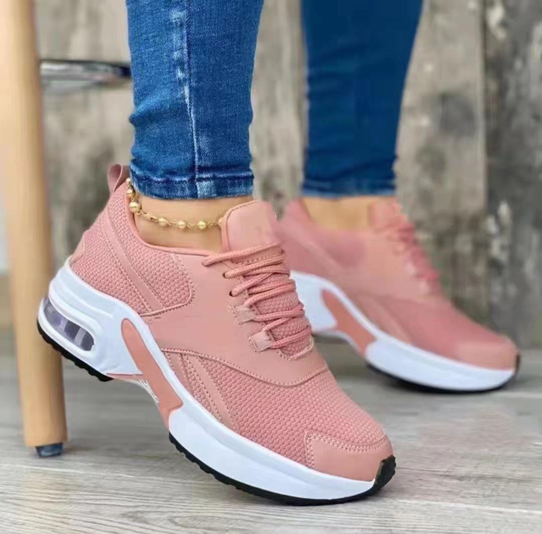 Women's Thick Sole Mesh Colored Sports Sneaker CD507