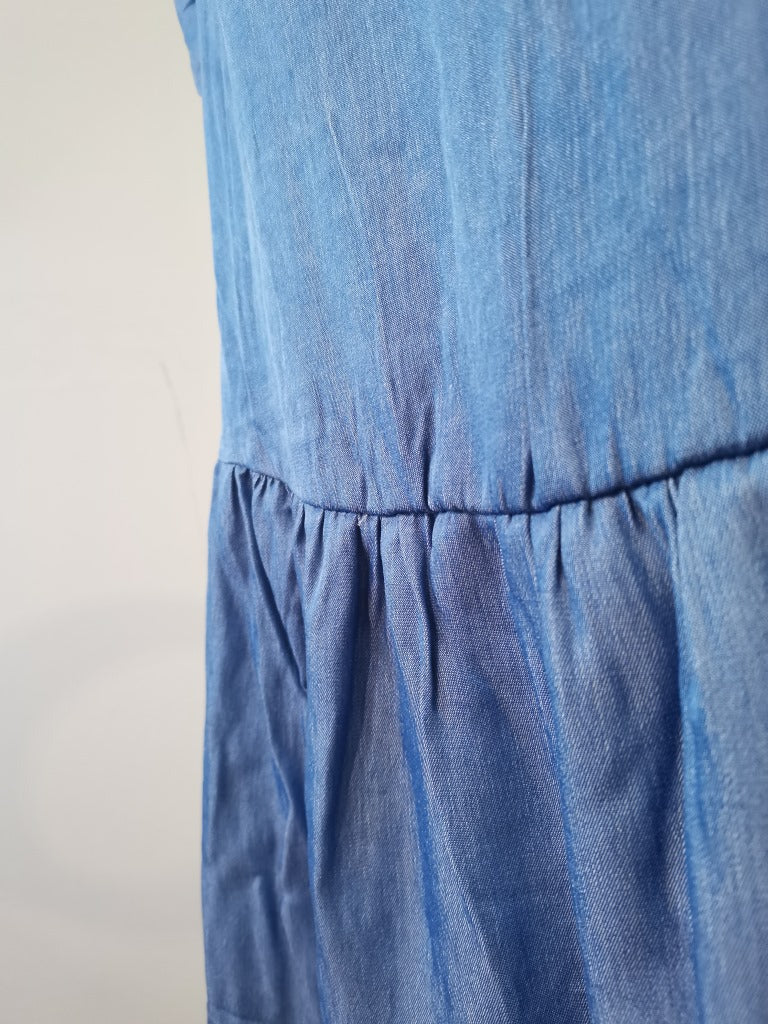 Women's Round Neck Ruffle Sleeve Short Dress CD536