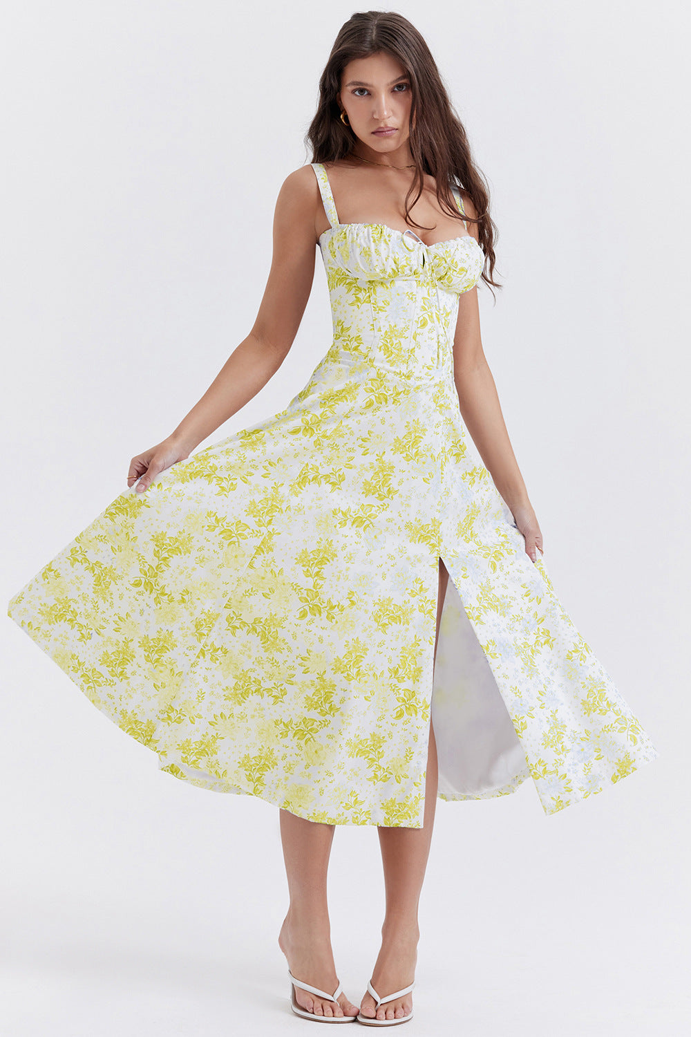 Women's Low-cut Suspender Waist Dress CD592