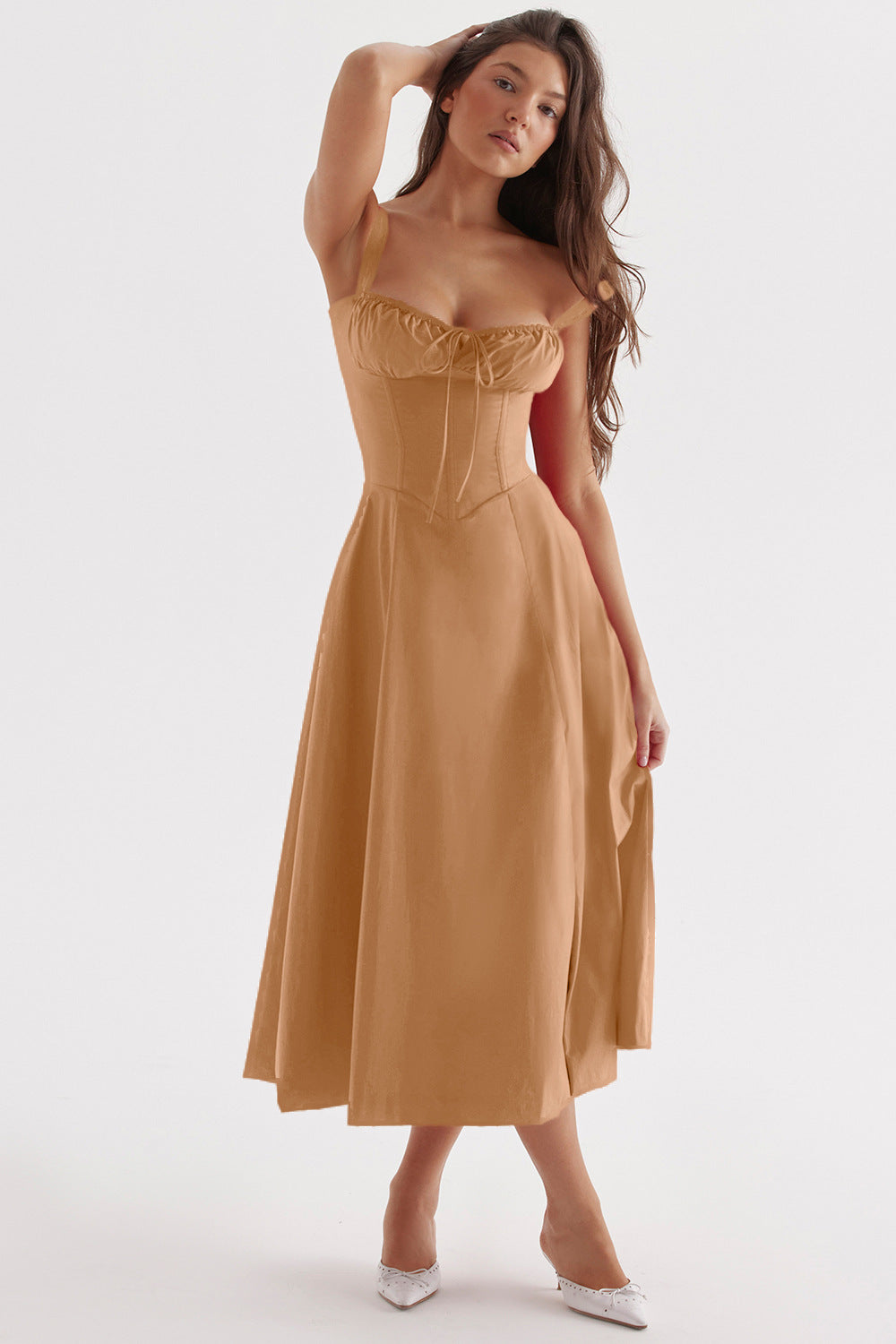 Women's Low-cut Suspender Waist Dress CD592