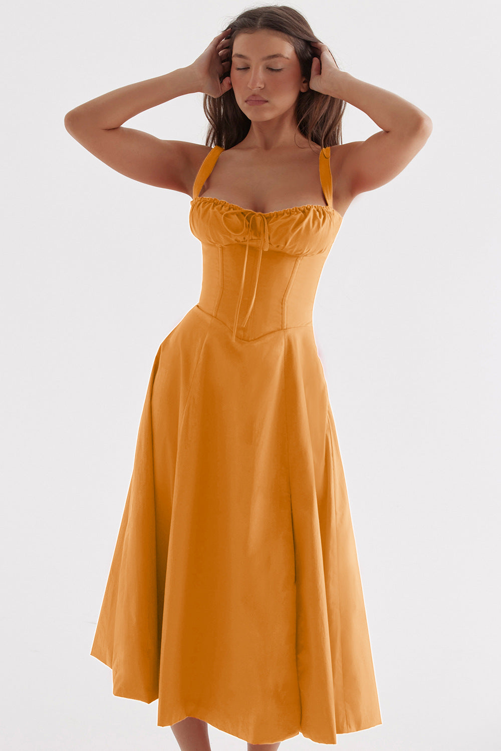 Women's Low-cut Suspender Waist Dress CD592
