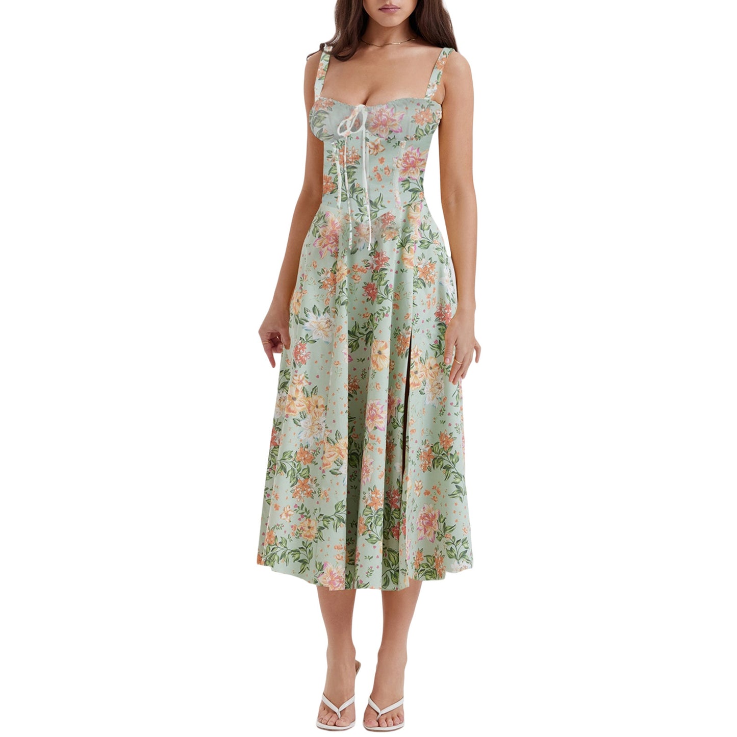 Women's Low-cut Suspender Waist Dress CD592