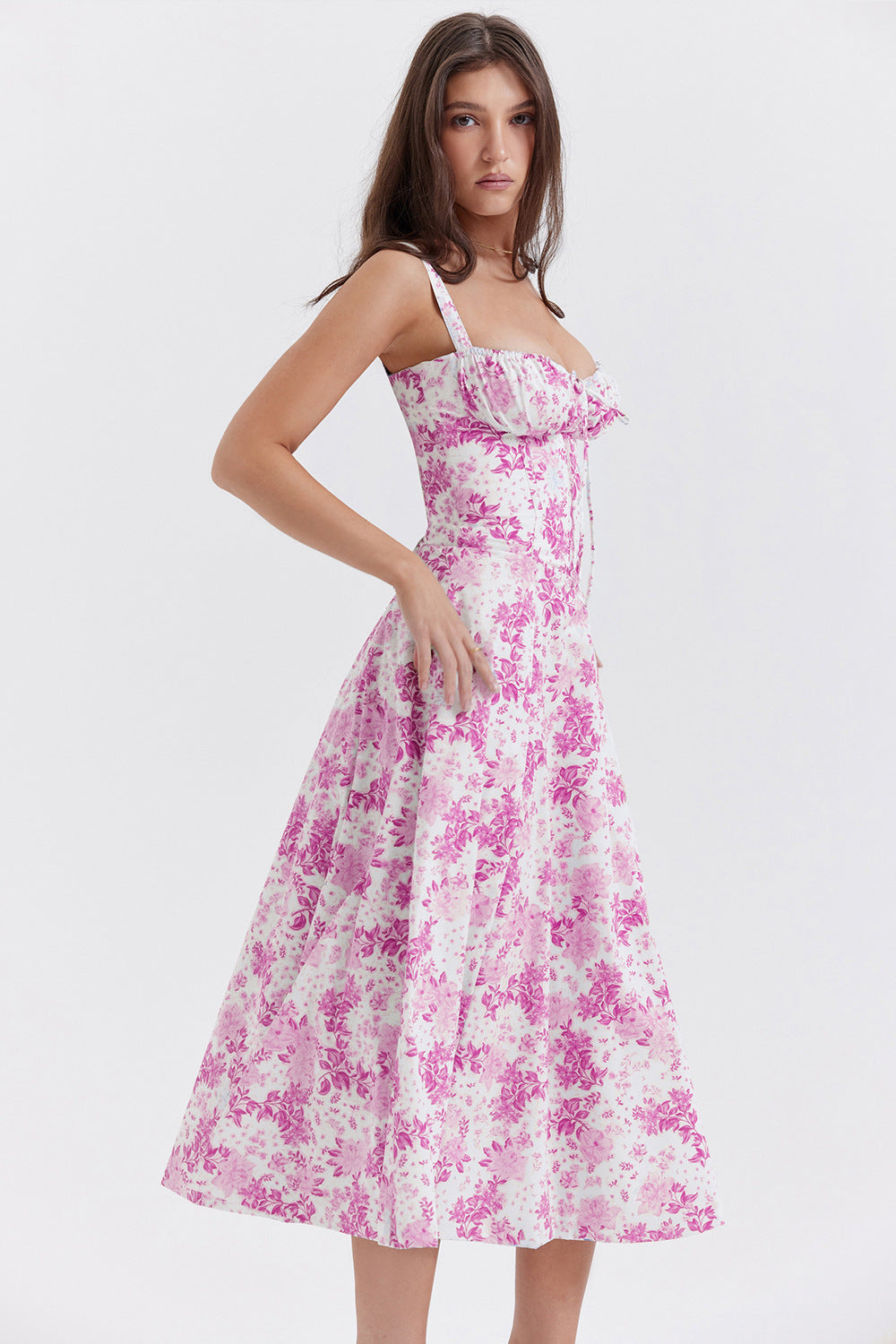 Women's Low-cut Suspender Waist Dress CD592