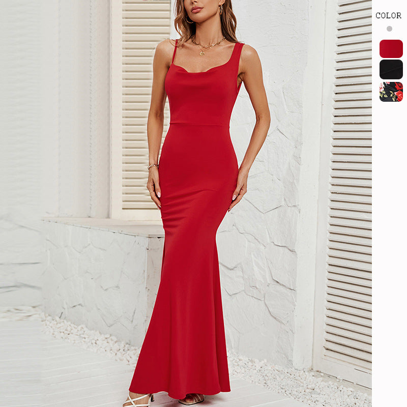 Women's Sexy Hip-wrapped Slip Dress CD585