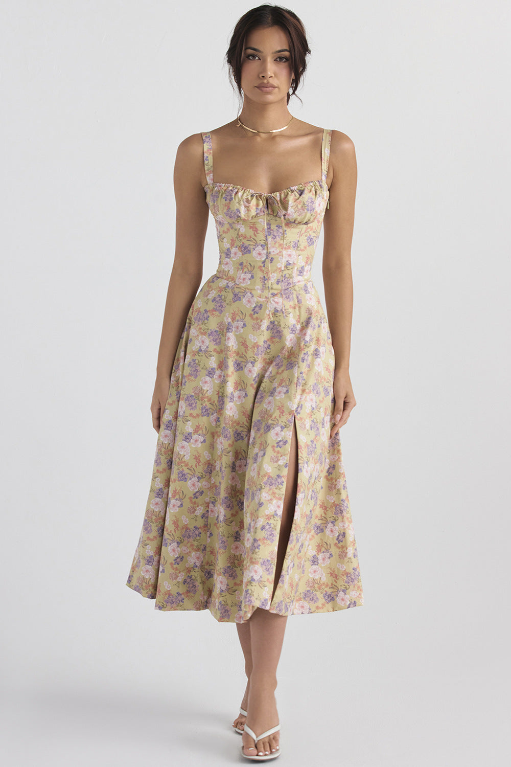 Women's Low-cut Suspender Waist Dress CD592