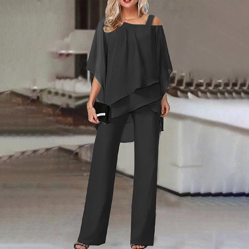 Loose Bat Sleeve Irregular Set for Women CD593