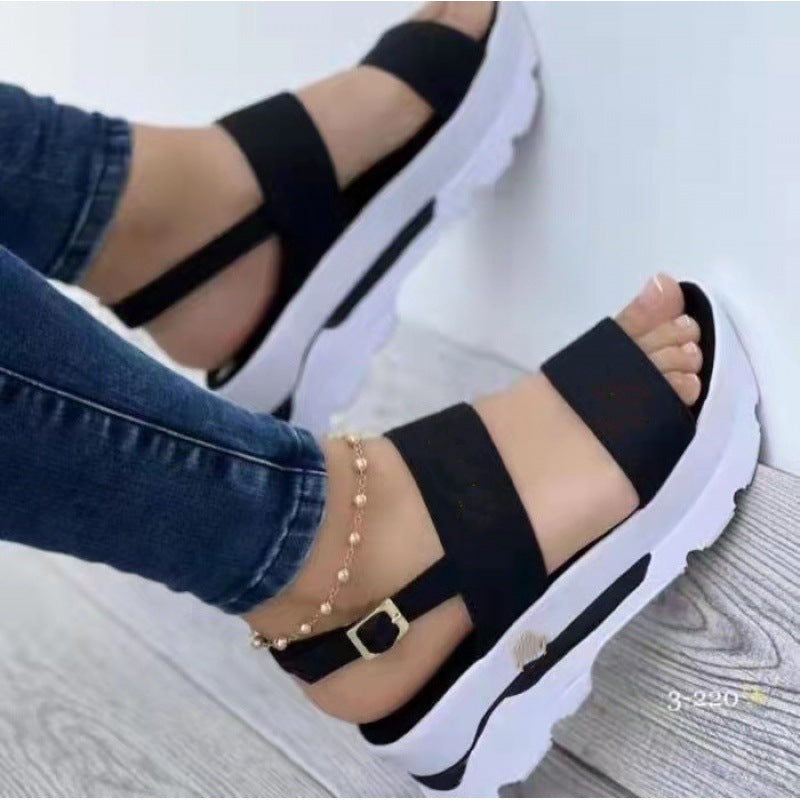 Women's Letters Sweet Thick Bottom Sandals CD501