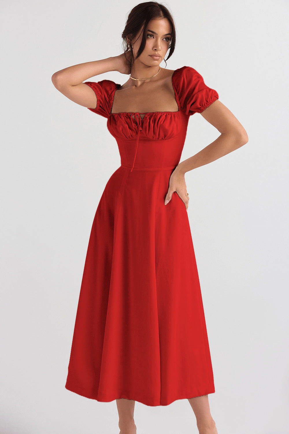 Women's Low-cut Suspender Waist Dress CD592