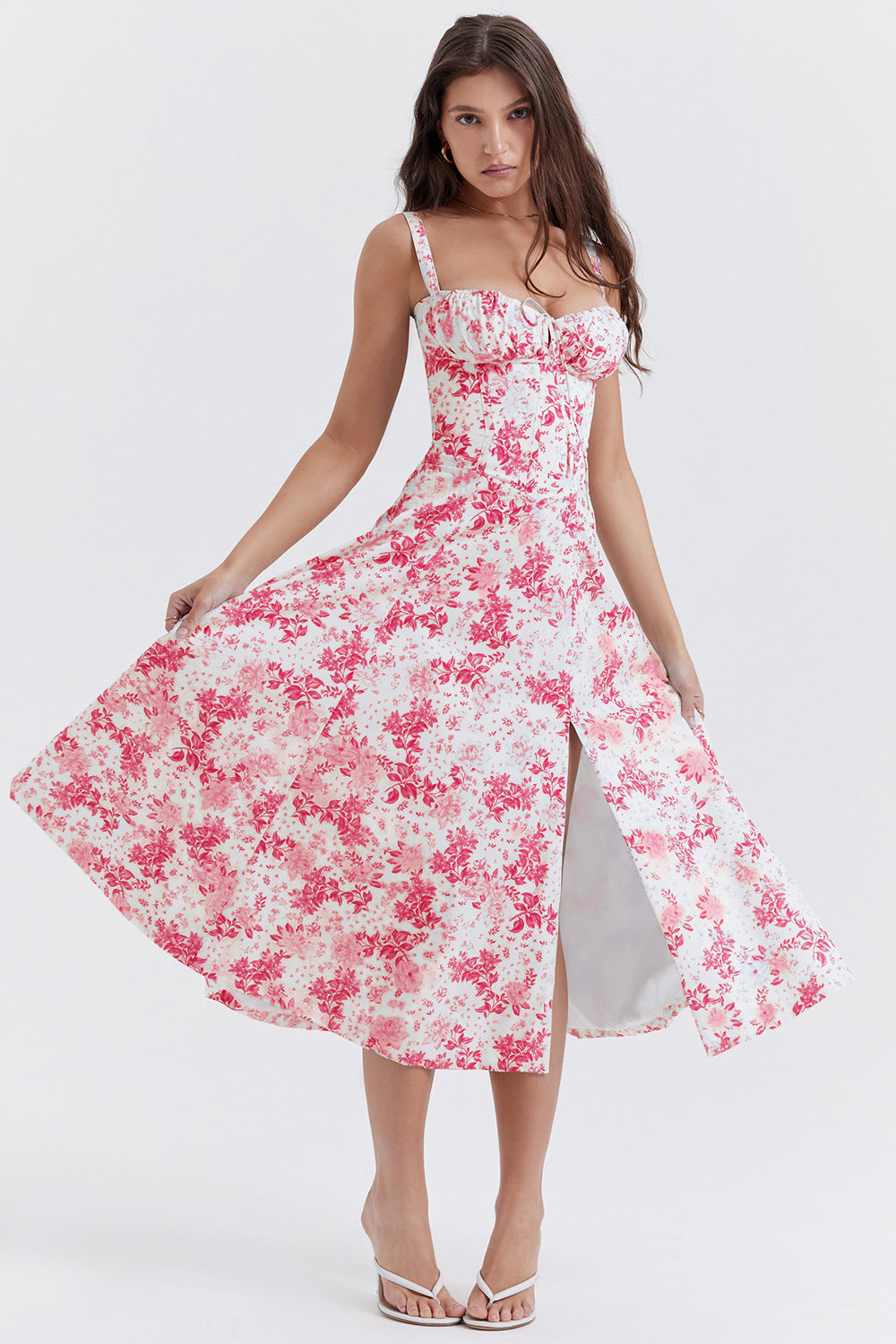 Women's Low-cut Suspender Waist Dress CD592