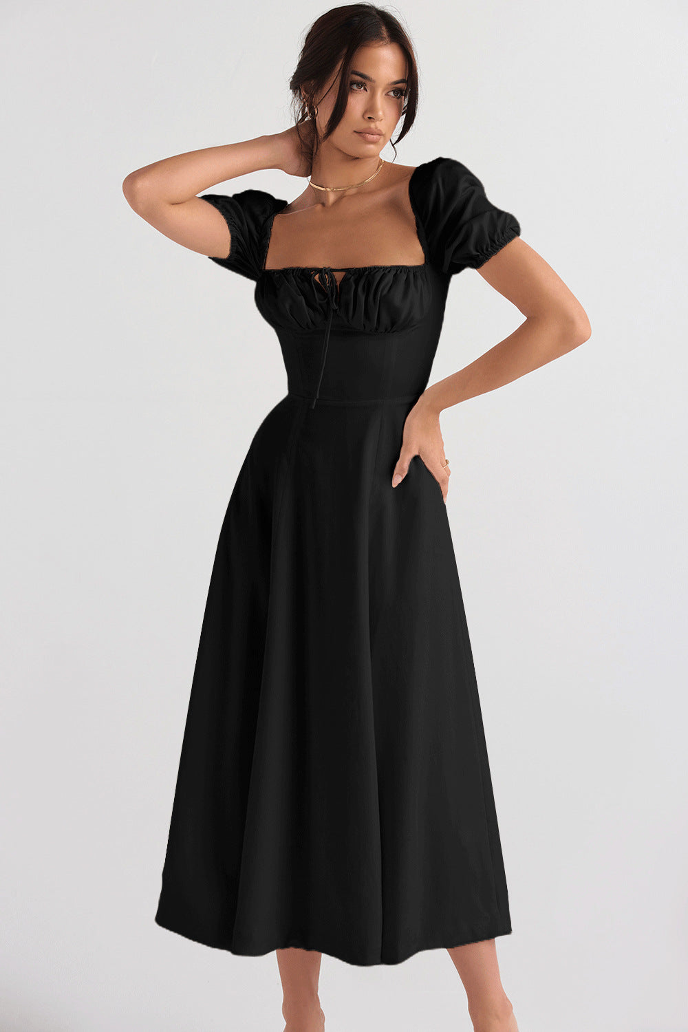 Women's Low-cut Suspender Waist Dress CD592