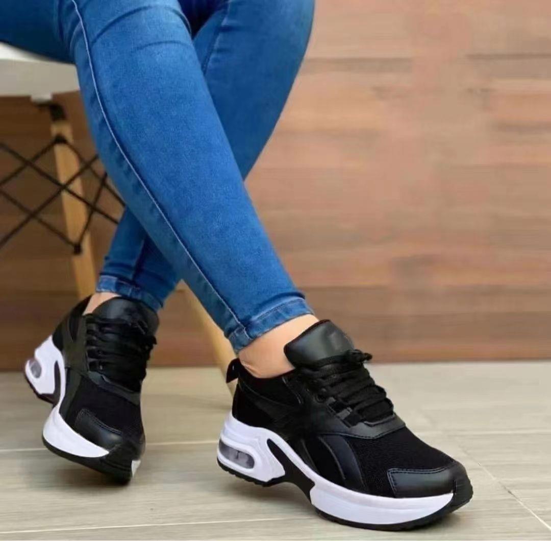 Women's Thick Sole Mesh Colored Sports Sneaker CD507