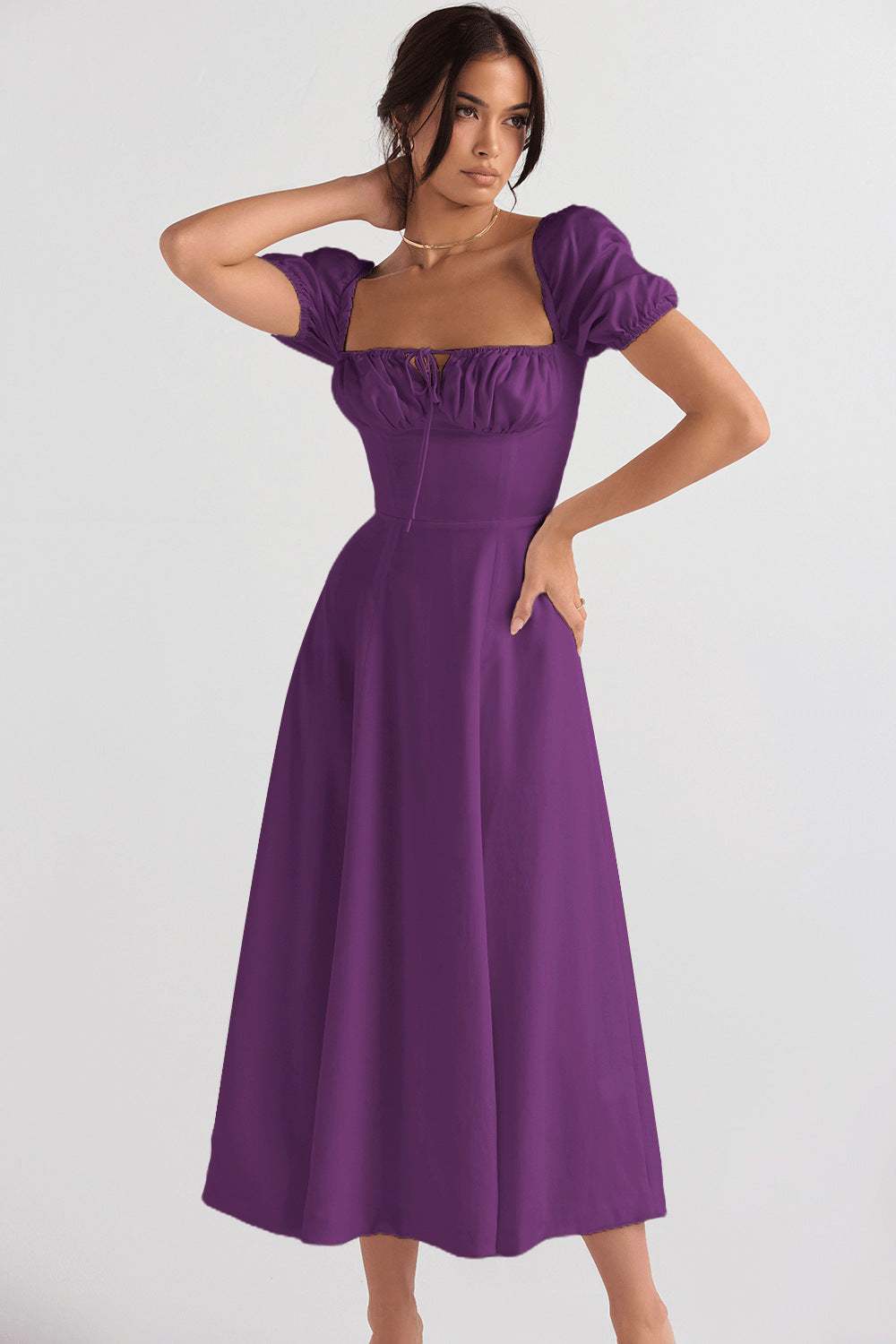 Women's Low-cut Suspender Waist Dress CD592