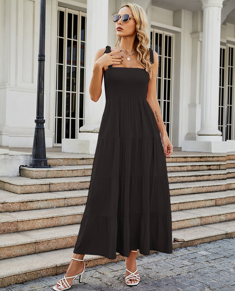 Women's Sexy Printed Strap Dress CD535