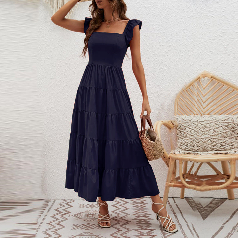 Women's High Waist Off Shoulder Bra Dress CD522