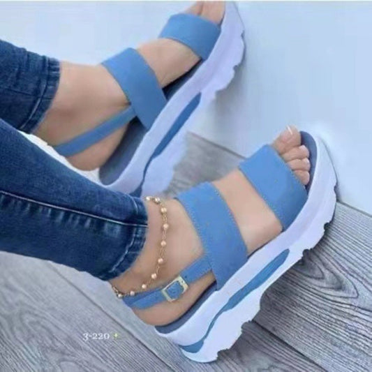 Women's Letters Sweet Thick Bottom Sandals CD501