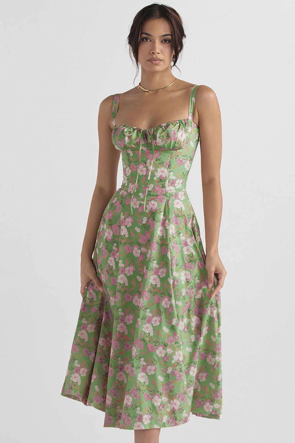 Women's Low-cut Suspender Waist Dress CD592