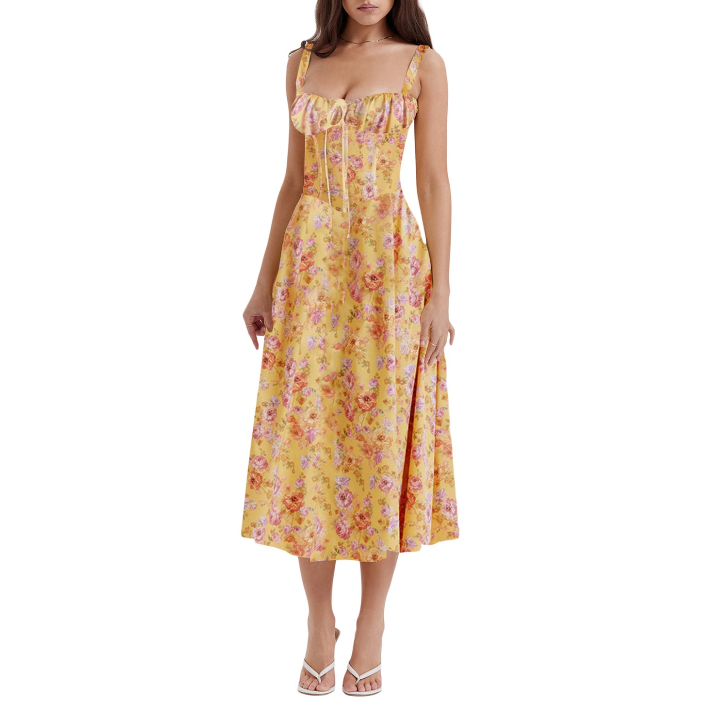 Women's Low-cut Suspender Waist Dress CD592