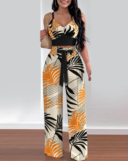 Women's Suspenders Two-piece Pant Sets