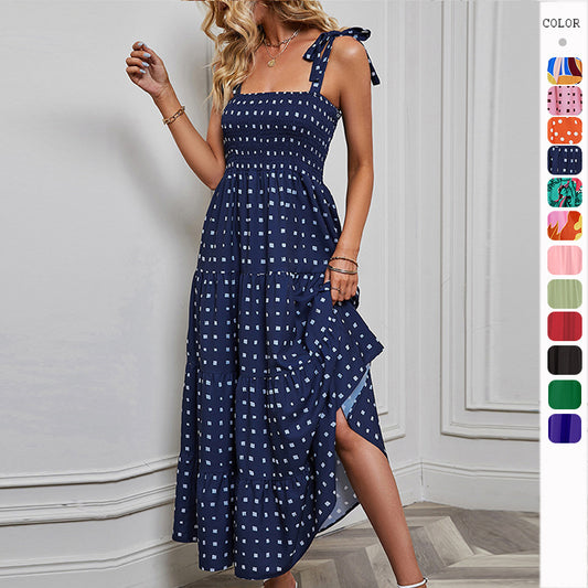 Women's Sexy Printed Strap Dress CD535