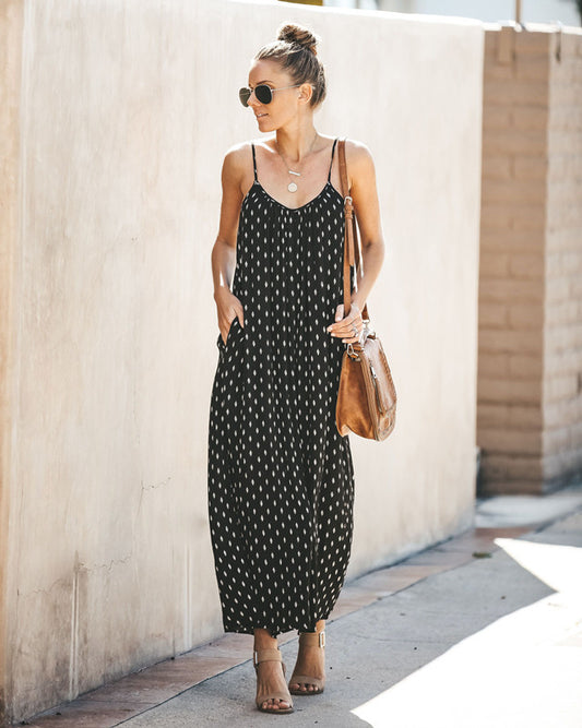 Sling Printed Sexy Halter Jumpsuit CD402
