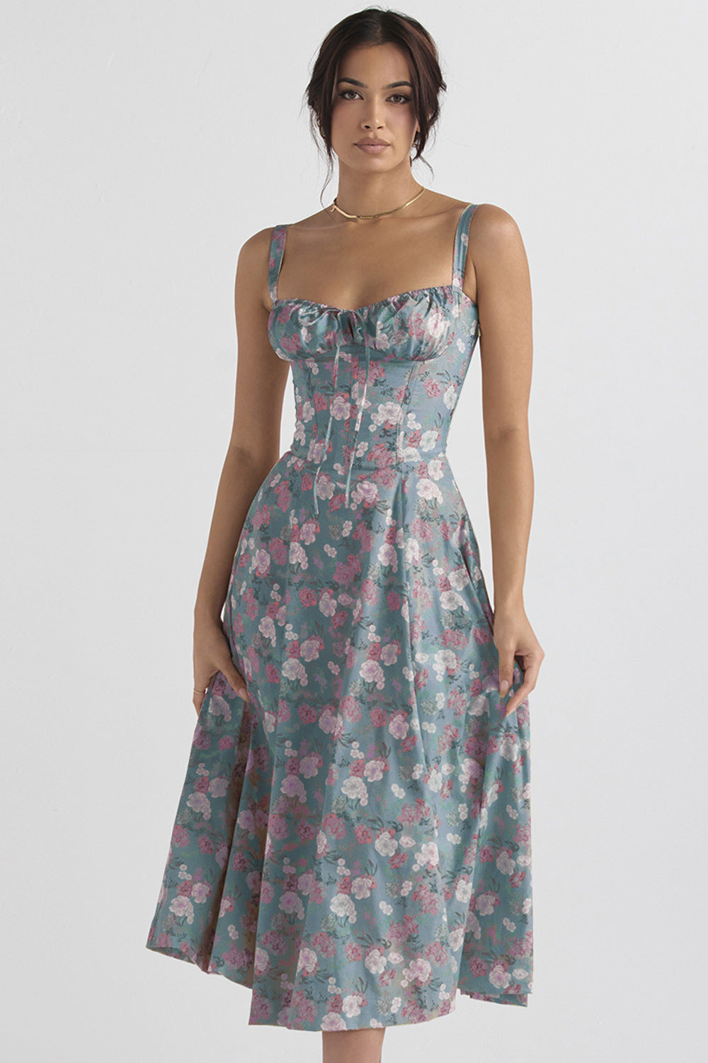 Women's Low-cut Suspender Waist Dress CD592