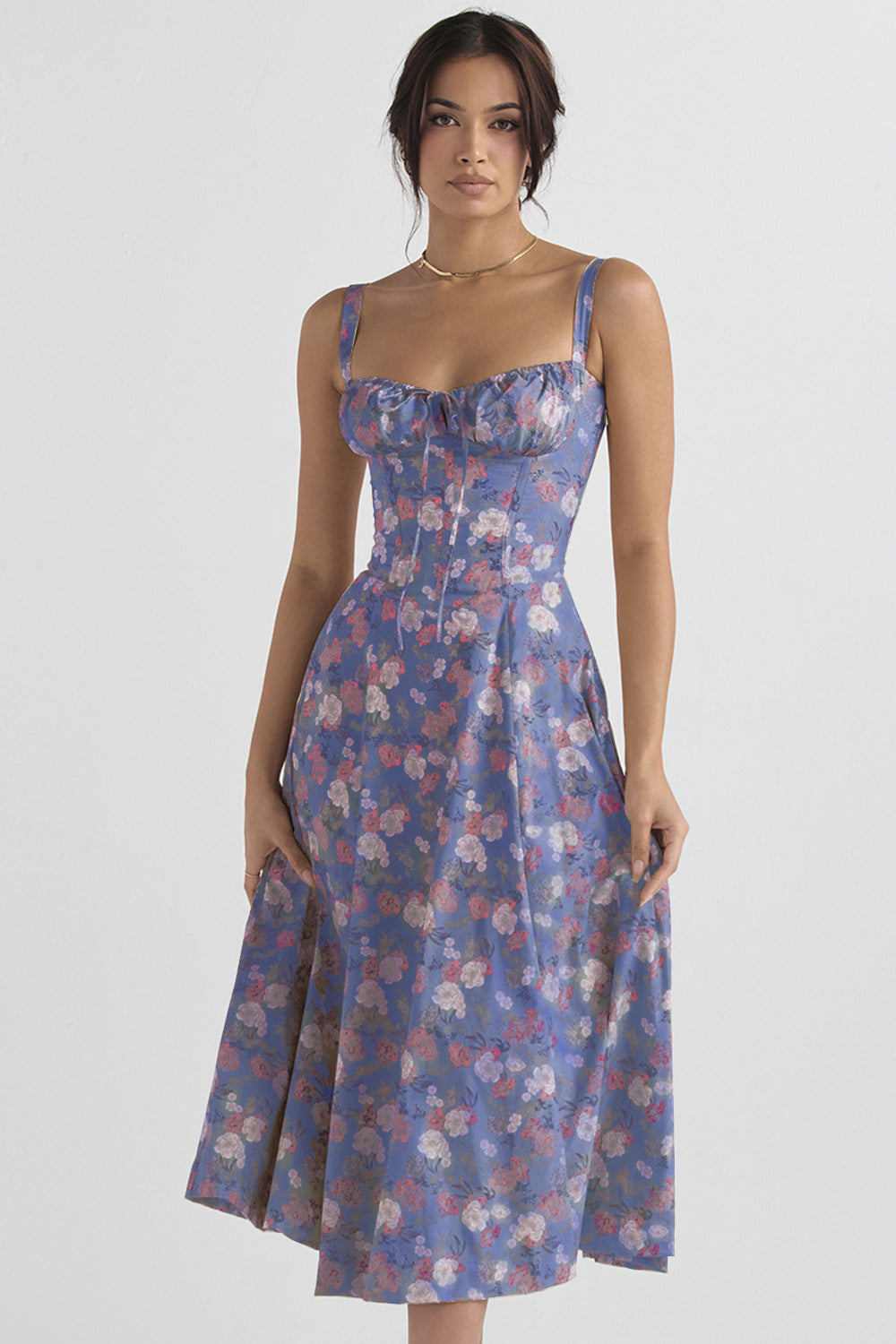 Women's Low-cut Suspender Waist Dress CD592