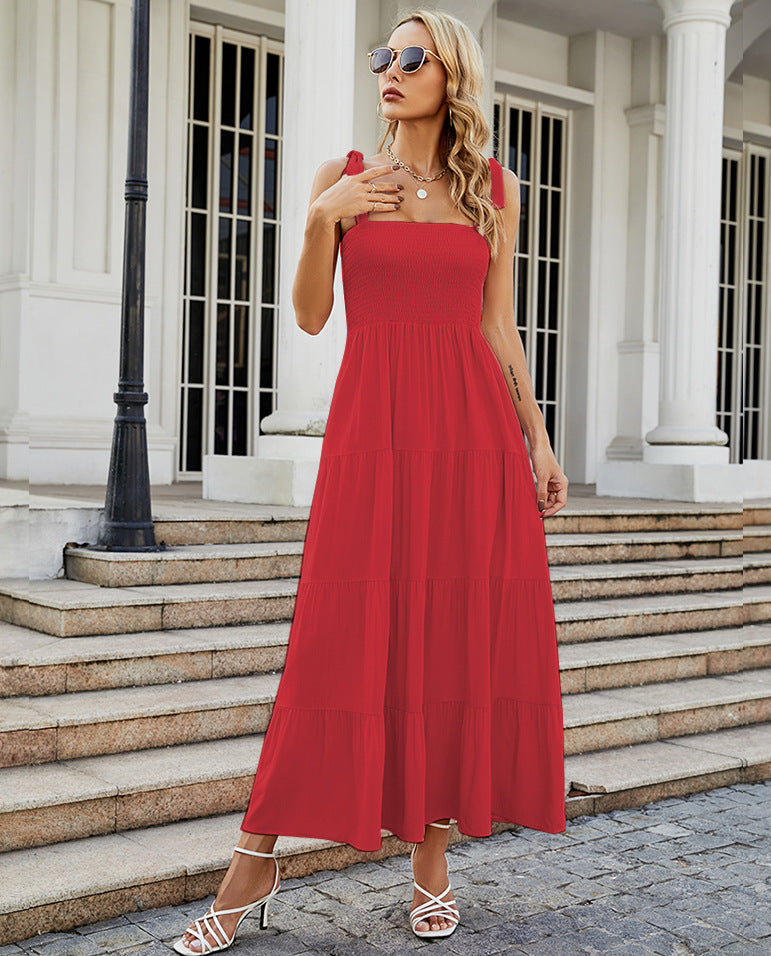 Women's Sexy Printed Strap Dress CD535