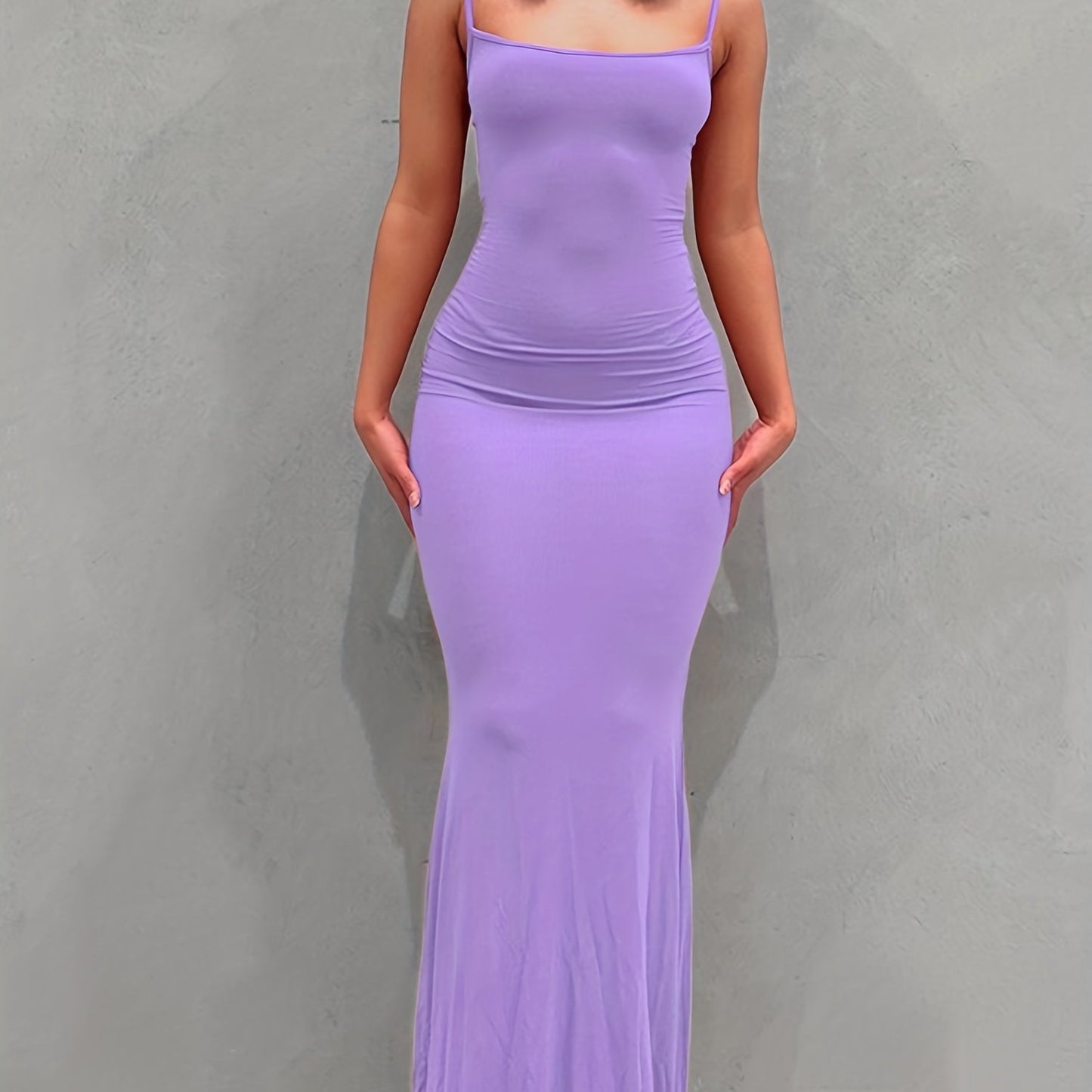 Women's Sexy Backless Bodycon Maxi Dress CD182