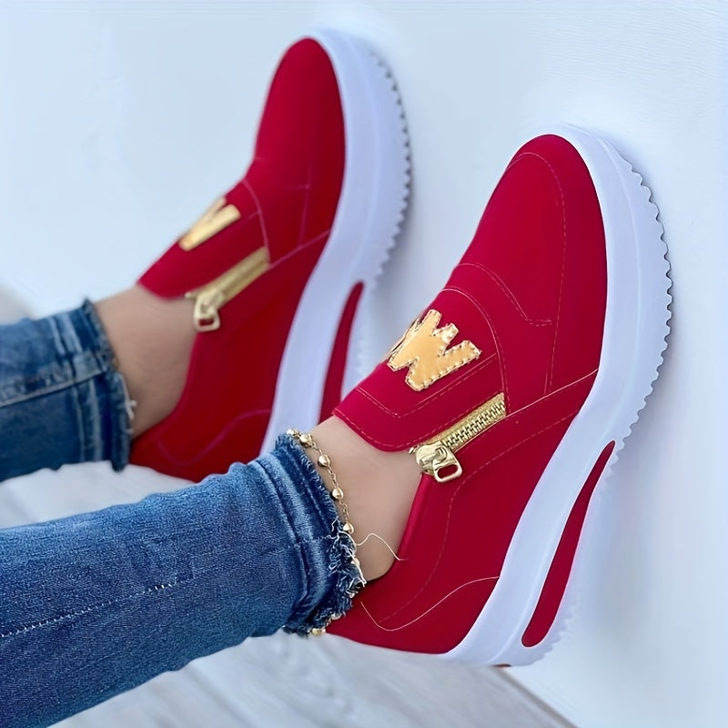Women's Casual Platform Slip on Running Sneakers CD421