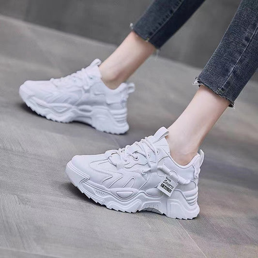 Women's Casual Platform Lace Up Running Sneakers CD422