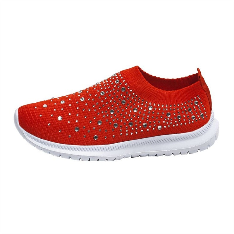 Women's Colorblock Mesh Platform Breathable Sneakers CD418