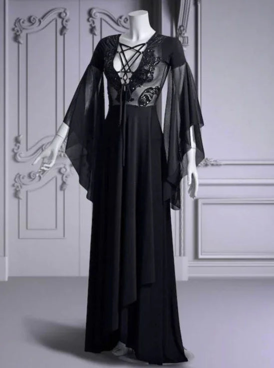 Black Gothic Wedding Dress