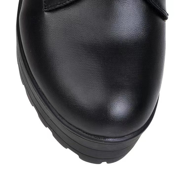 Women's Lace-up Ankle Boots Martin Waterproof High Heels