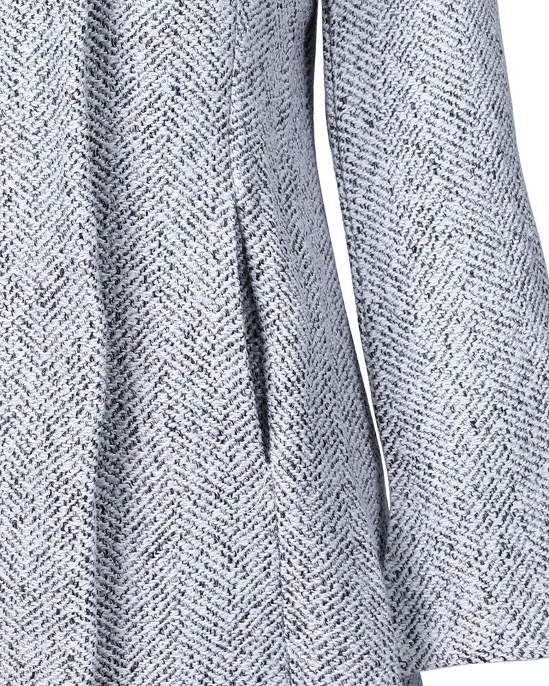 Women's Fashion Pocket Design Long Sleve Casual Coat