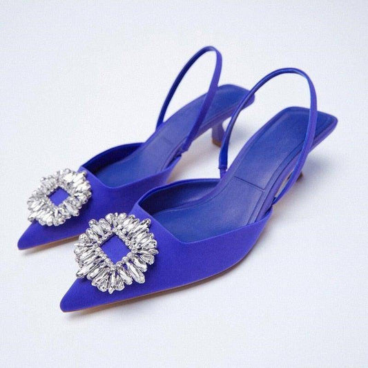 Women's Crystal Diamond Pumps For Wedding - Charlotte-dress