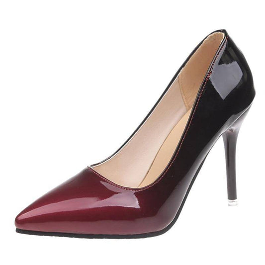 Pointed Toe Patent Leather Party Shoes - Charlotte-dress