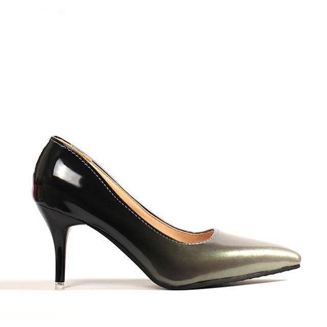 Pointed Toe Patent Leather Party Shoes - Charlotte-dress