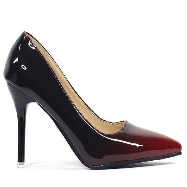Pointed Toe Patent Leather Party Shoes - Charlotte-dress