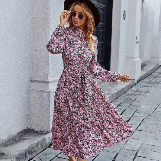 Charlotte Women's Bohemian Swing Fashion Print Vacation Dress