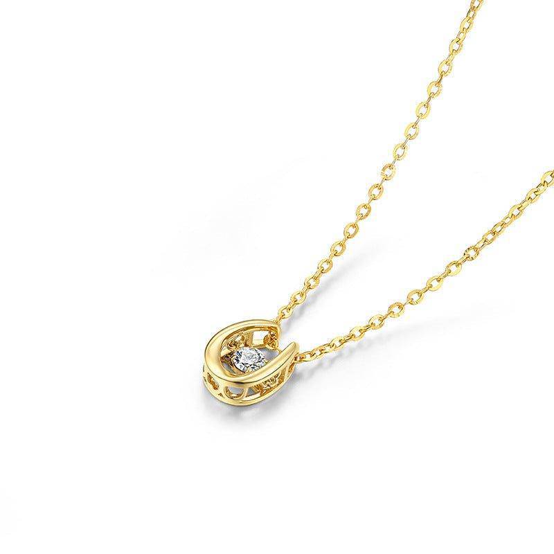 18K Gold Dynamic Clavicle Gold Necklace - Charlotte-dress